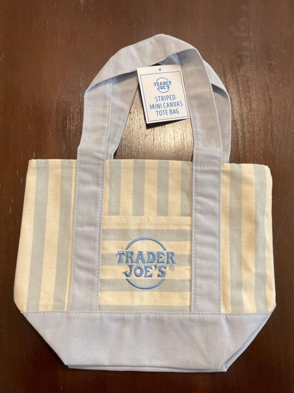 New Edition Summer 2026 Trader Joe’s Mini Tote Bags -  Light Blue